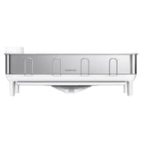 simplehuman Stainless Steel Frame Dish Rack, Swivel Drain Spout & Utensil Holder
