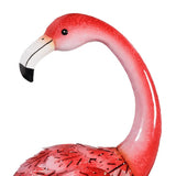 Evergreen 35”H Solar LED Flamingo Pair, Set of 2