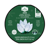 Holiday Time 100-Count LED Diamond-Cut C9 Christmas Lights 59.6 FT String Lights