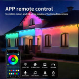 Permanent Outdoor Lights,LED RGB Eaves Lights w/App Control Remote Party Decor