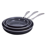 Henckels Capri Ceramic Nonstick Skillet Set – 3-piece Fry Pan Set, 8", 10" & 12"
