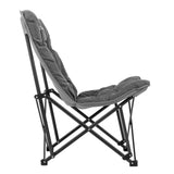 KingCamp Oversized Padded High Back Camping Chair – Heavy Duty Folding Outdoor Chair with Ergonomic Backrest, Removable Washable Cover, 300 lb Capacity