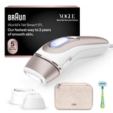 Braun Skin i-expert Pro 7 Smart IPL Women's Hair Removal System Kit with 3 Heads