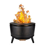 TIKI Brand 25" Celebration Smokeless Fire Pit with Cover, Wood & Pellet Burning