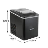 26 lb. Avanti Mighty Ice Countertop Bullet Ice Maker – 6-Min. Ice, 2 Sizes & Self-Cleaning