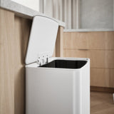 Kohler 45L Stainless Steel Step Trash Can, 13-Gal Bag Compatible Quiet-Close Lid