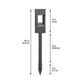 Infinity X1 500 Lumens Motion Activated Solar Security Pathway light, 2 Pack