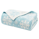 Evergrace Holiday Chenille Knit Throw Blanket – 60" × 70" Knit Holiday Gift