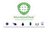 Allied Home MicronOne Anti-Allergen Pillow 2-Pack, Hypoallergenic Memory Fiber