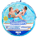 SwimWays Spring Float Premium Duo – 2-Person Inflatable Pool Float Chair with Fast Inflation, Mesh Seating & Cup Holders