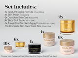 InfiniteAloe Infinite Collection 32pc Skincare Set Anti-Aging Creams Skin Scrubs