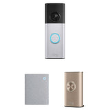 Ring Battery Doorbell Plus 2nd Gen with Chime 3rd & Faceplate, Retinal 2K Video