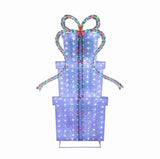 Member’s Mark 6' Pre-Lit Stacked Crystal Iced Gift Boxes with 326 Color-Changing LED Lights