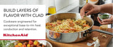 KitchenAid 5-ply Clad Stainless Steel Cookware Set, 11-piece