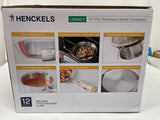 Henckels Legacy Tri-Ply Clad 12 Piece Stainless Steel Cookware Set, All Stovetop