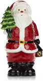 16” Tall Light-Up Musical Ceramic Santa Figurine with Christmas Tree Greeter