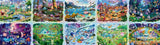 1-Set 22.25 ft. Ravensburger Pokémon Celebration Journey Puzzle – 40,320 Pieces, 10-Panel Collector Challenge
