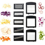 MIU 11-Piece Vegetable Chopper & Slicer w/ Spiralizer and Stainless Blades