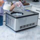 Whynter 2 Qt Automatic Ice Cream Maker, No Pre-Freezing Stainless Gelato Machine