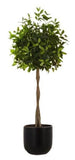 CGH 6' Faux Laurel Tree with Planter – Realistic Look, Hassle-Free Maintenance