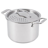 All-Clad Simply Strain 8 qt. Stainless Steel Multipot with Locking Straining Lid