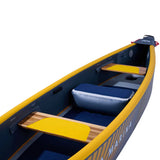 Aqua Marina Tomahawk Air-C Inflatable Canoe – High-Pressure Drop Stitch Touring Canoe with 2 Paddles