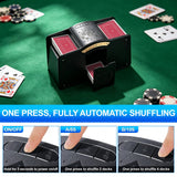 Automatic Card Shuffler for 1–4 Decks, USB Rechargeable Card Dealer Machine