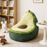 Avocado Lounge Chair for Kids – Ultra Soft Faux Fur Foam Bean Bag Chair