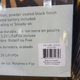 Test Rite 4-Pack Solar Bollard Rotating Pathway Light, Steel Frame Leaf Lights