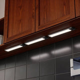 Energetic 12" Rechargeable LED Under Cabinet Light, 3 Pack Wireless Motion Sensor