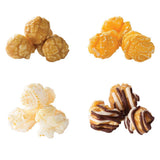 24-Pack Popcornopolis Ultimate Classic Tall Popcorn Cones – Caramel, Cheddar, Kettle & Zebra Variety