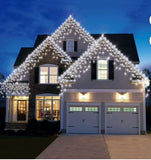 Member’s Mark 300-Ct LED Icicle Lights, 18' Lighted Length, Warm White, Cool White or Blue
