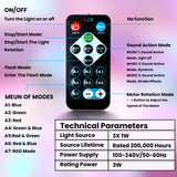 Christmas Snowflake Projector LED Moving Snowfall Laser Light Party Strobe Lamp