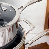 Henckels 11-Piece Stainless Steel Ceramic Nonstick Cookware Set Induction Safe