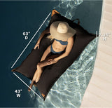 Big Joe Lux Twilight Lagoon Lounger Pool Float with Twilight Sunbrella Fabric