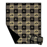 NCAA Outdoor Blanket with Carry Strap, 60" x 70", Weather-Resistant Plaid Team