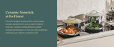Anolon EverLast 11-Piece Ceramic Nonstick Cookware Set – Clad Stainless Steel