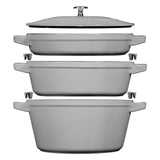 Staub 4-Piece Enameled Cast Iron Cookware Set – Oven Safe, Induction Ready