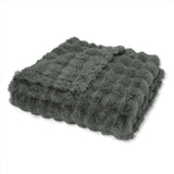 Ashford Home Heavyweight Ultra-Fine Faux Fur Throw Blanket, 60" x 70", 800 GSM