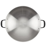 KitchenAid 15” 5-Ply Clad Stainless Steel Wok, Oven & Dishwasher Safe