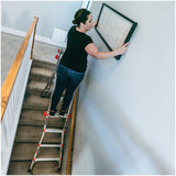 Little Giant MegaLite M18 Multi-Position Telescoping Ladder with Wall-Mount Ladder Rack, Type IA 300 lb Rated