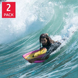 Hurley Phantom 42.5" Bodyboard 2-Pack with Leashes EPS Boogie Boards
