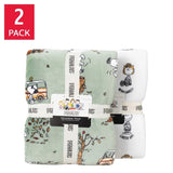 Peanuts VelvetLoft Throw Blanket 2-Pack Snoopy Plush Soft Throw 60x70