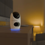 Lorex 2K Dual Lens Indoor Pan-Tilt Wi-Fi Security Camera 2-Pack w/ Auto-Tracking