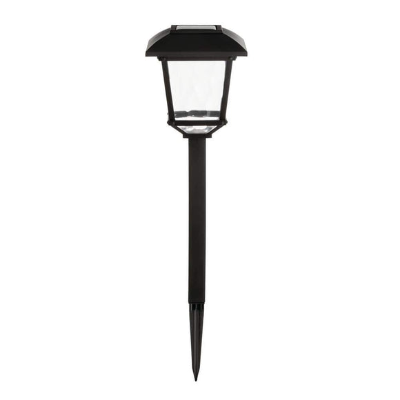Hampton Bay Terrace Park Solar LED Pathway Lights with Elegant Watered Lens