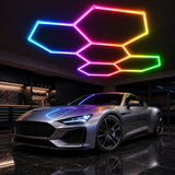 Westinghouse 190W RGB LED Hexagon Light Kit, 24 Tubes Music Sync Garage Ceiling