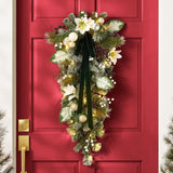 Member’s Mark 36" Pre-Lit Flocked Christmas Swag with 25 LED Lights & Timer