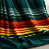Pendleton Faux Fur Luxe Blanket 700 GSM Heavyweight Ultra-Soft Printed Polyester