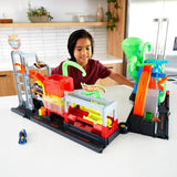 Hot Wheels City Ultimate Octo Carwash and 3 Color Reveal Cars, Cast Toy 4ft Set