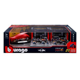 Bburago 1:43 Formula F1 Racing Paddock Set Red Bull McLaren Mercedes AMG Ferrari